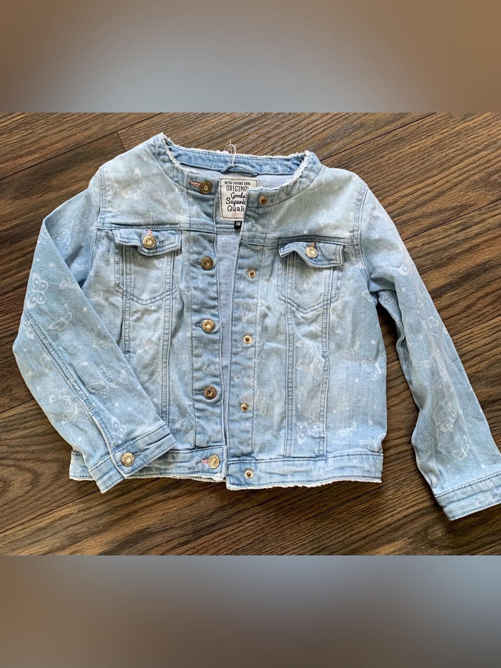 Cute Light Wash Denim Jacket - Size 6T